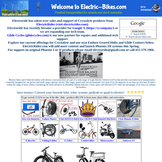 A complete backup of electric-bikes.com
