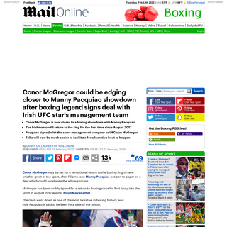 A complete backup of www.dailymail.co.uk/sport/boxing/article-7995035/Conor-McGregor-vs-Manny-Pacquiao-close-boxing-legend-signs