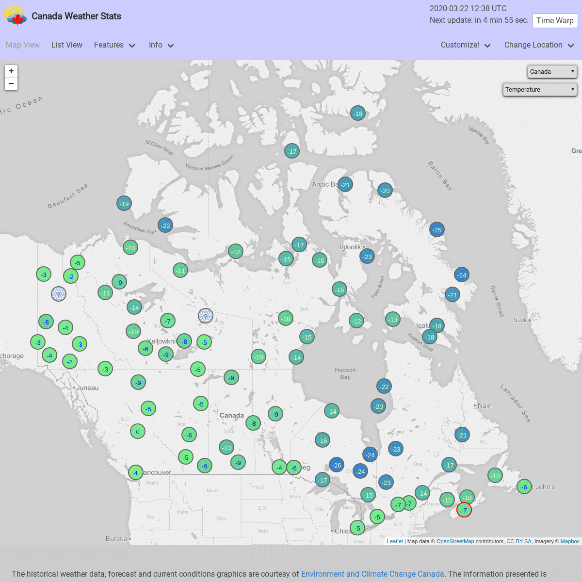 A complete backup of weatherstats.ca