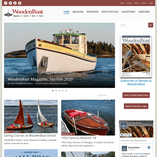 WoodenBoat Magazine - The boating magazine for wooden boat owners, builders, and designers.