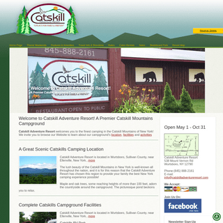 Welcome to Catskill Adventure Resort - Located in Catskill Mountains Near Ellenville, New York