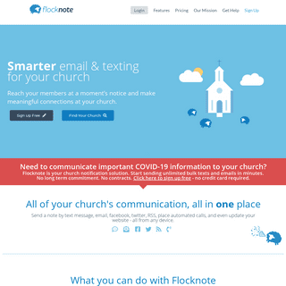 Smarter Email & Texting for Churches. Easy Church Texting â€” Flocknote