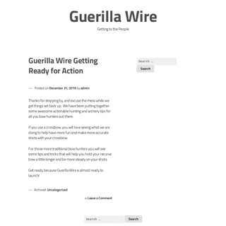 A complete backup of guerillawire.org