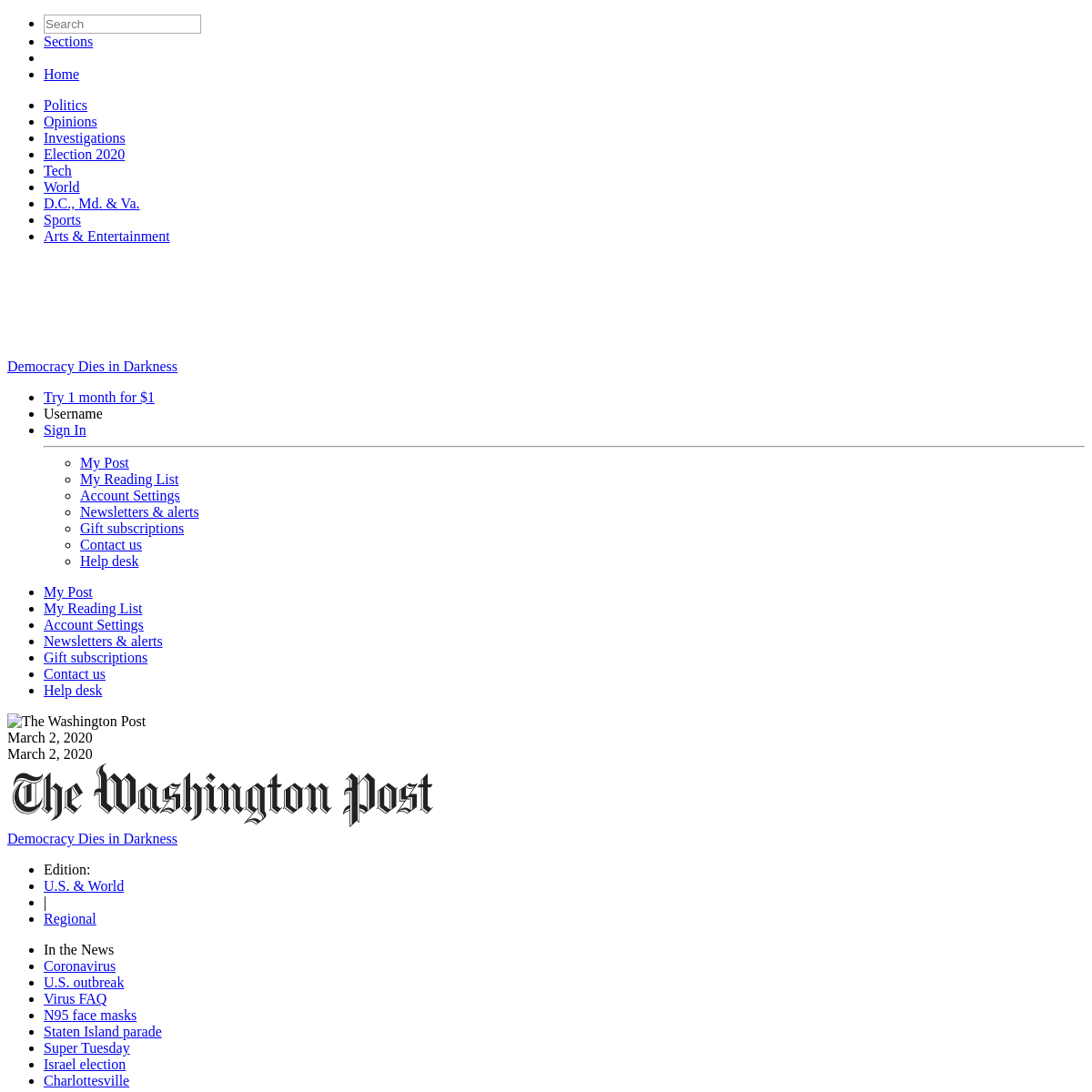 A complete backup of www.washingtonpost.com/politics/2020/03/02/is-it-legal-fire-an-employee-his-political-views-what-if-he-were