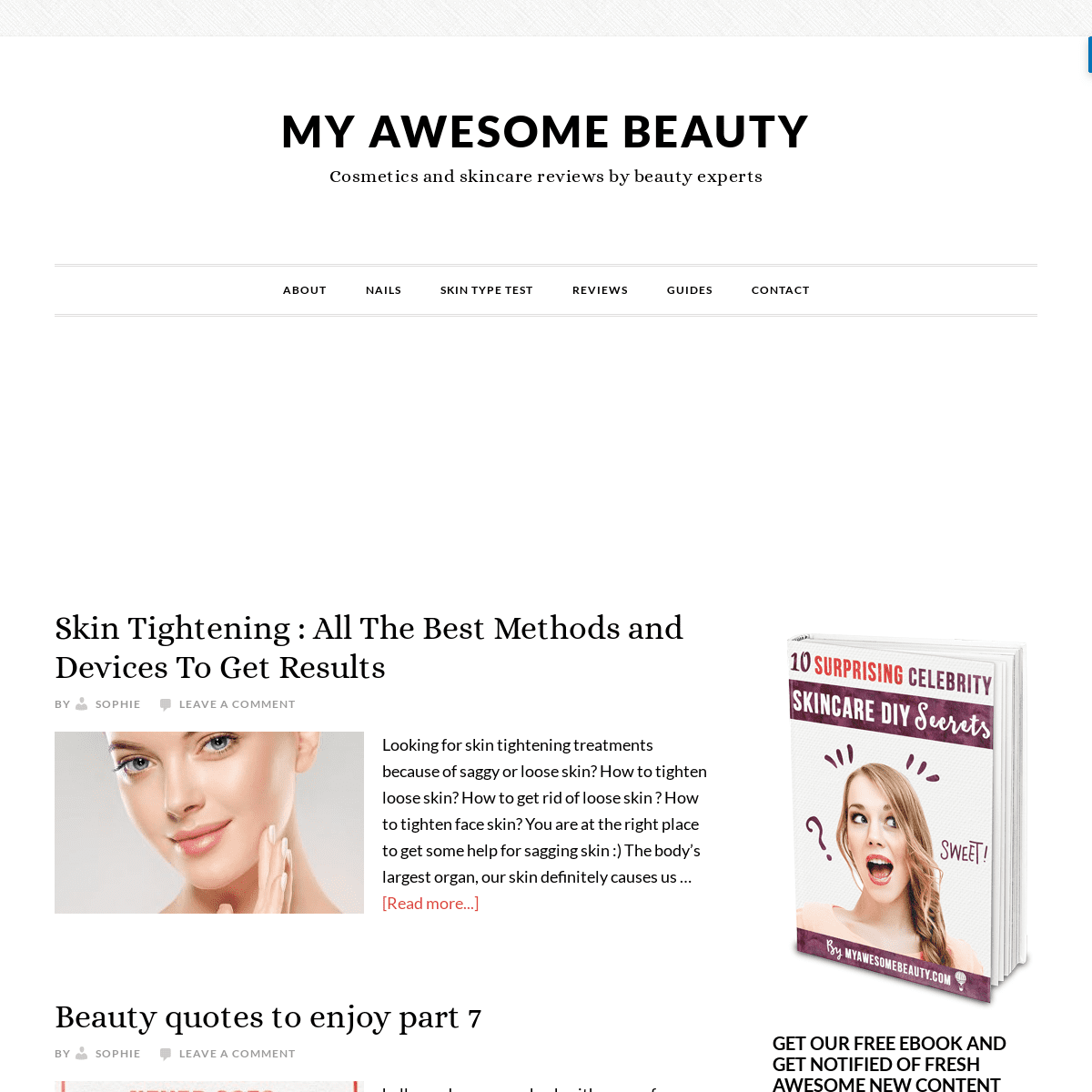 A complete backup of myawesomebeauty.com