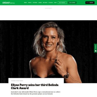 A complete backup of www.cricket.com.au/news/ellyse-perry-belinda-clark-award-best-womens-player-australia-2020/2020-02-10