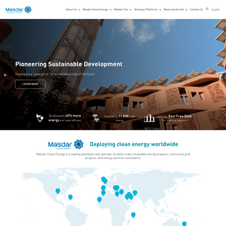 Masdar Clean Energy - Deploying Renewable Clean Energy Worldwide