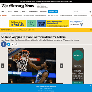 A complete backup of www.mercurynews.com/andrew-wiggins-to-make-warriors-debut-vs-lakers