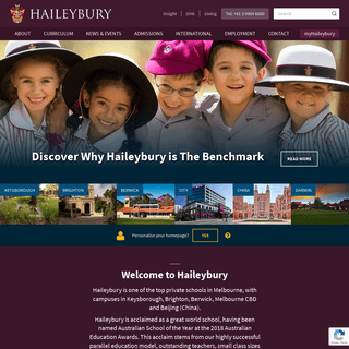 A complete backup of haileybury.com.au