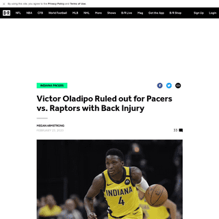A complete backup of bleacherreport.com/articles/2822985-victor-oladipo-ruled-out-for-pacers-vs-raptors-with-back-injury