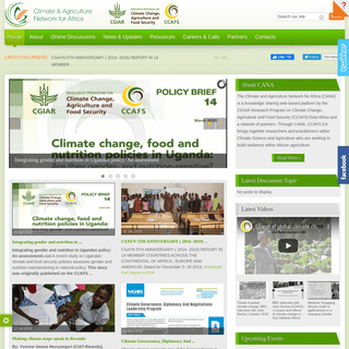 Climate & Agriculture Network for Africa- Africa Climate Smart Agriculture