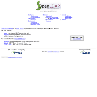 A complete backup of openldap.org