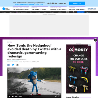 A complete backup of www.usatoday.com/story/entertainment/movies/2020/02/13/sonic-the-hedgehog-movie-redesign-how-backlash-made-