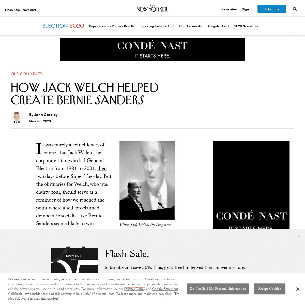 A complete backup of www.newyorker.com/news/our-columnists/how-jack-welch-helped-create-bernie-sanders