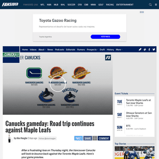 A complete backup of thecanuckway.com/2020/02/29/canucks-gameday-road-trip-continues-maple-leafs/