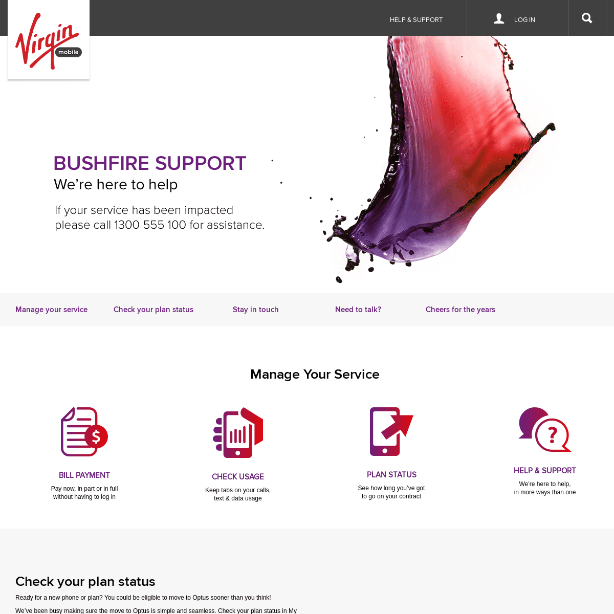 A complete backup of virginmobile.com.au