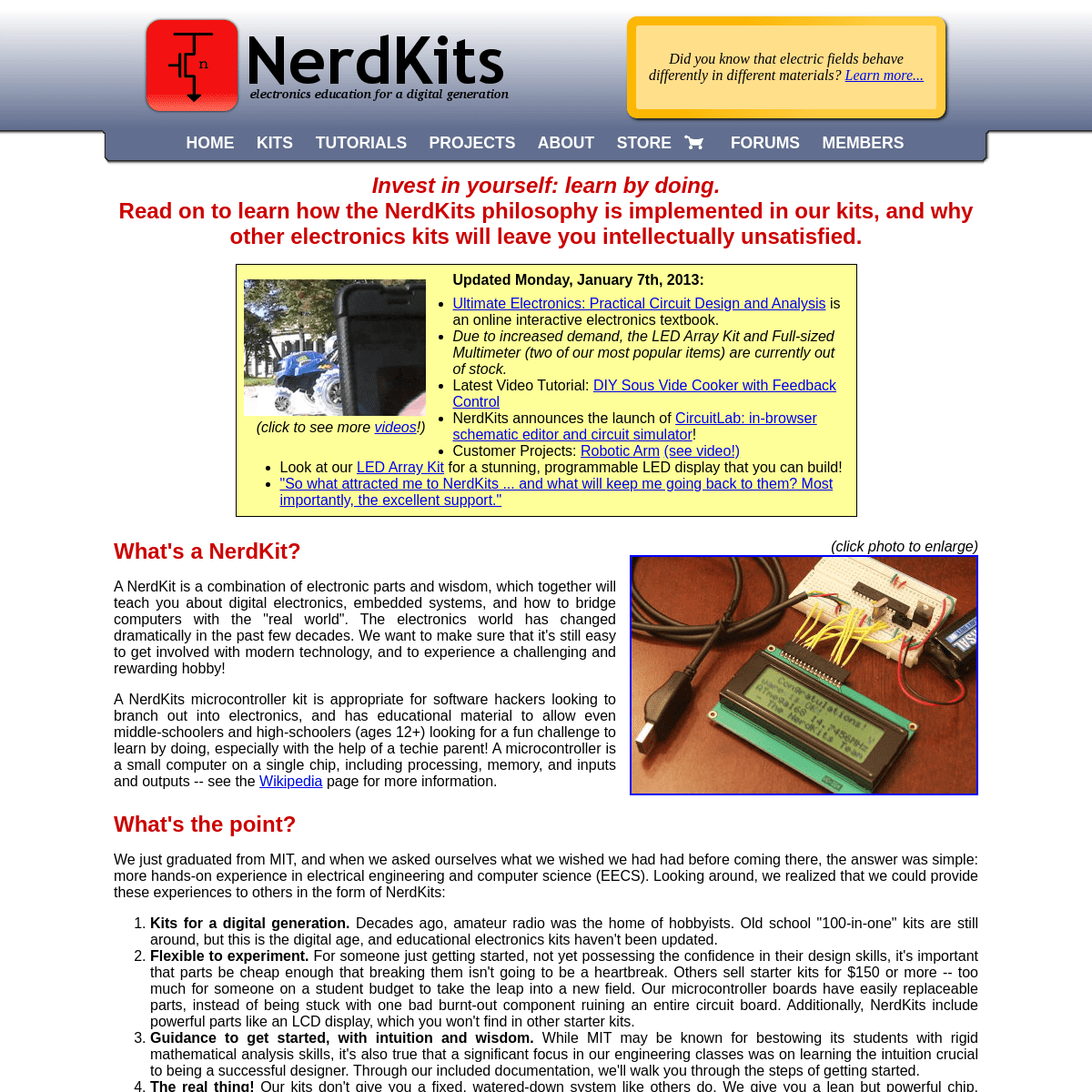 A complete backup of nerdkits.com