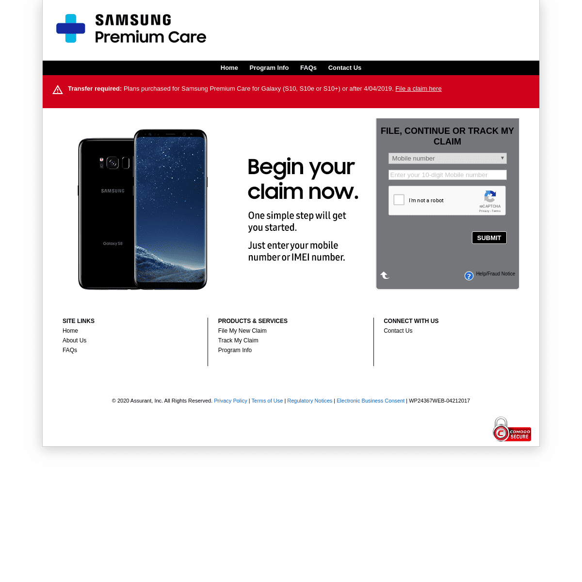 A complete backup of premiumcareclaims.com