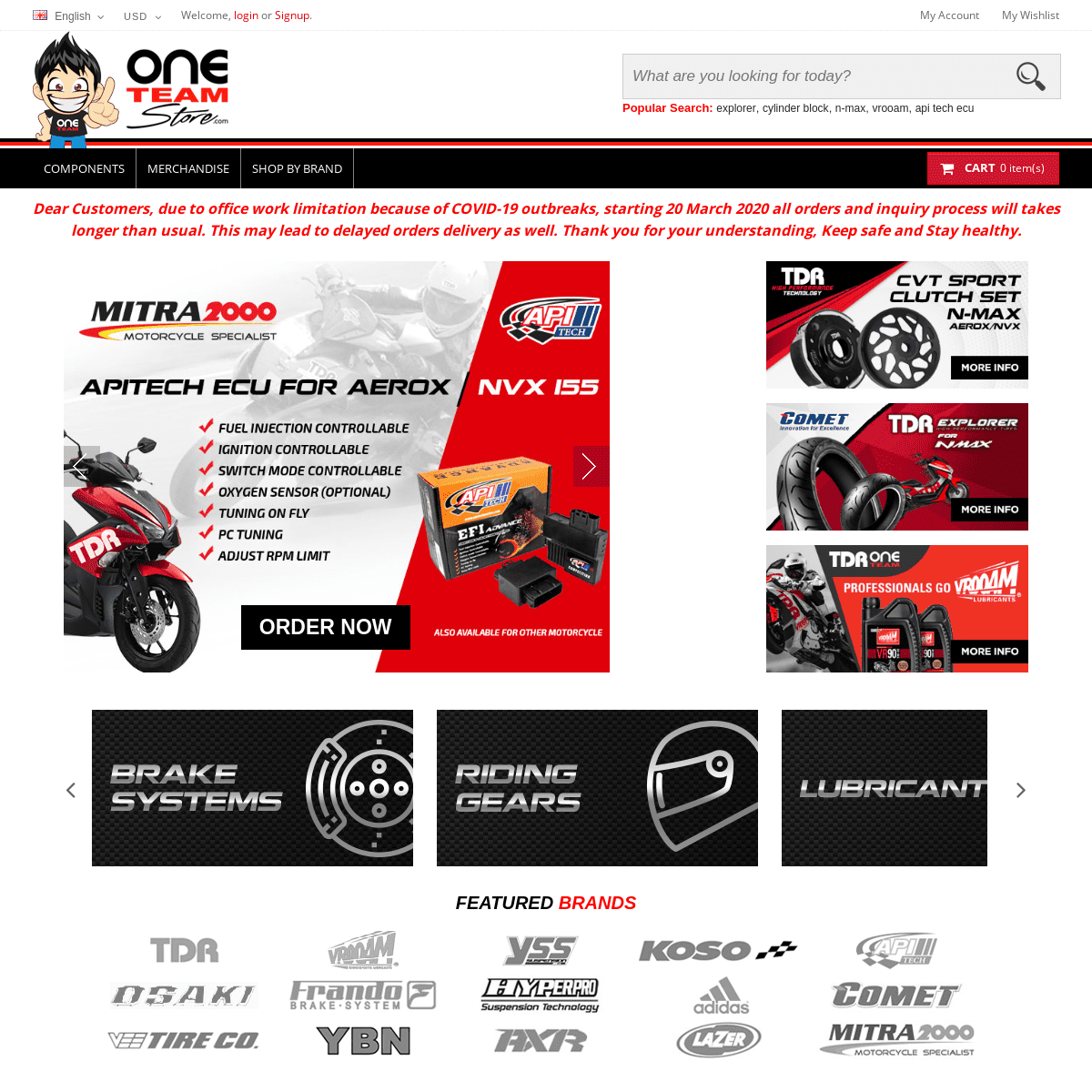 A complete backup of oneteamstore.com