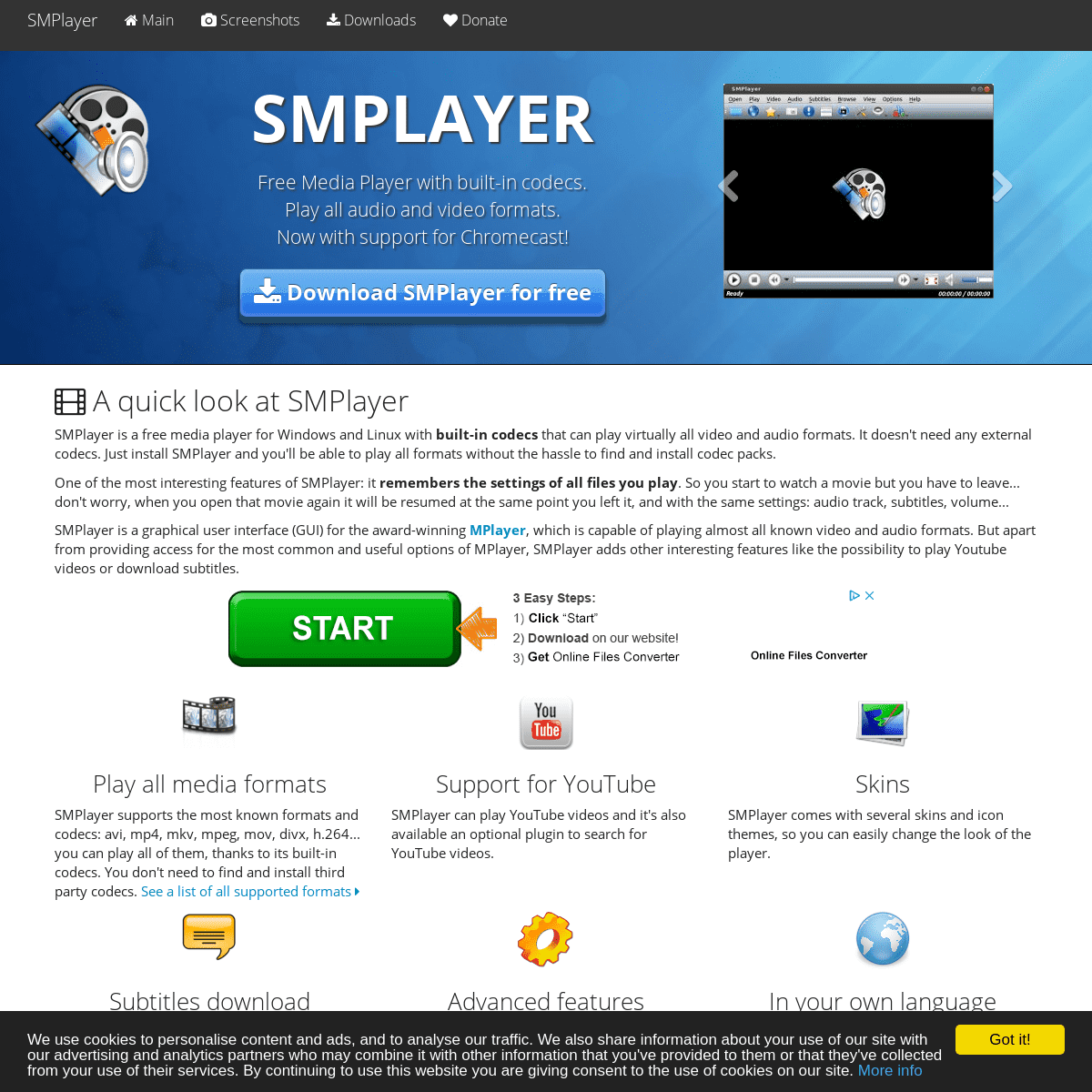 A complete backup of smplayer.info