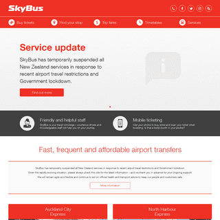 A complete backup of skybus.co.nz