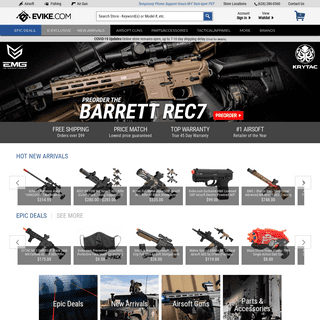 Evike.com - The Ultimate Airsoft Retailer & Distributor - Airsoft Guns, Rifles, Parts & Accessories, Tactical Gear - Airsoft Sup