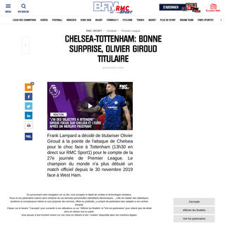 Chelsea-Tottenham- bonne surprise, Olivier Giroud titulaire