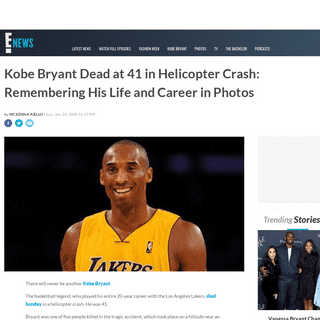 A complete backup of www.eonline.com/news/1115866/kobe-bryant-dead-at-41-in-helicopter-crash-remembering-his-life-and-career-in-
