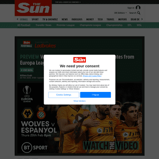 A complete backup of www.thesun.co.uk/sport/football/10981996/wolves-espanyol-live-stream-free-tv-watch-europa-league-online/