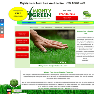 Weed Control, Fertilization - Mighty Green Lawn Care - Largo, Fl