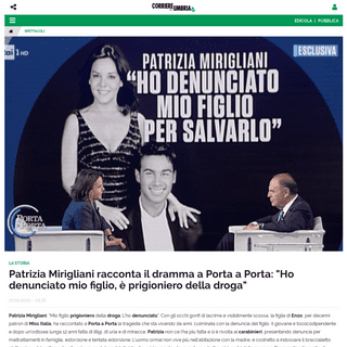 A complete backup of corrieredellumbria.corr.it/news/spettacoli/1494801/patrizia-mirigliani-racconta-sua-tragedia-dramma-a-porta