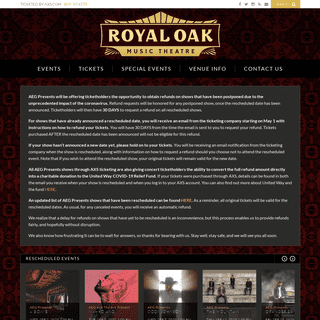 A complete backup of royaloakmusictheatre.com