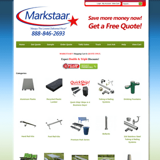Buy Markstaar Plastic Decking - Aluminum Planks - Metal Railings - Concrete Planters - Bollards