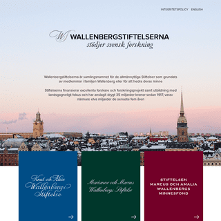 Startsida - Wallenbergstiftelserna