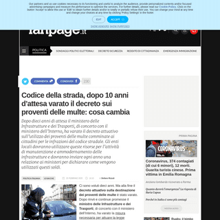 A complete backup of www.fanpage.it/politica/codice-della-strada-dopo-10-anni-dattesa-varato-il-decreto-sui-proventi-delle-multe