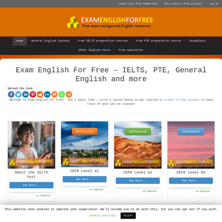 Exam English For Free - IELTS, PTE, General English and more