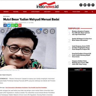 A complete backup of indonews.id/artikel/27316/Mulut-Besar-Yudian-Wahyudi-Menuai-Badai/