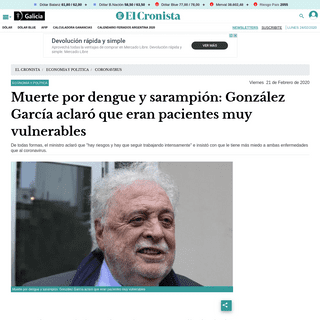 A complete backup of www.cronista.com/economiapolitica/Muerte-por-dengue-y-sarampion-Gonzalez-Garcia-aclaro-que-eran-pacientes-m