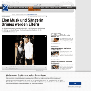 A complete backup of www.20min.ch/people/international/story/Elon-Musk-und-Saengerin-Grimes-werden-Eltern-23468759
