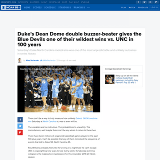 A complete backup of www.cbssports.com/college-basketball/news/dukes-dean-dome-double-buzzer-beater-gives-the-blue-devils-one-of