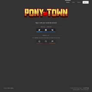 A complete backup of pony.town