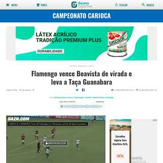 A complete backup of www.gazetaesportiva.com/campeonatos/carioca/flamengo-vence-boa-vista-de-virada-e-leva-a-taca-guanabara/
