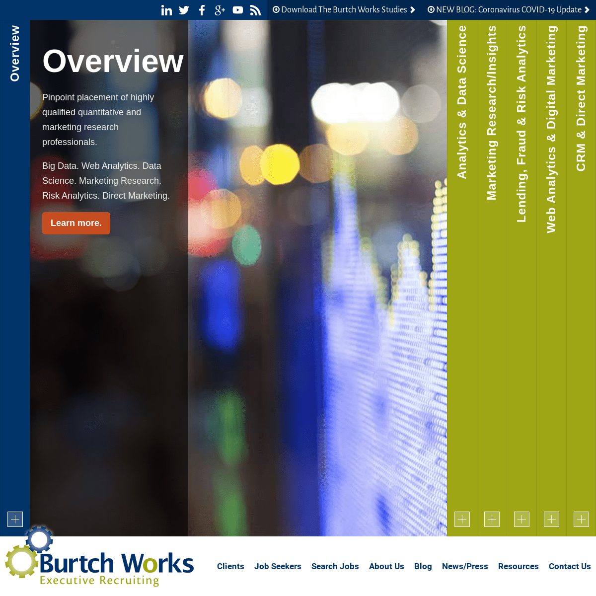 Data Science & Analytics Recruitment Agencies - Burtch Works