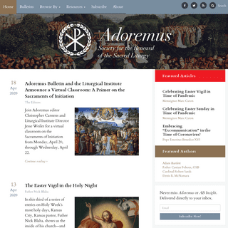 A complete backup of adoremus.org