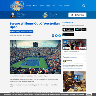 A complete backup of www.midlands103.com/news/sports/serena-williams-out-of-australian-open/