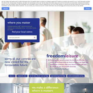 A complete backup of freedom-leisure.co.uk