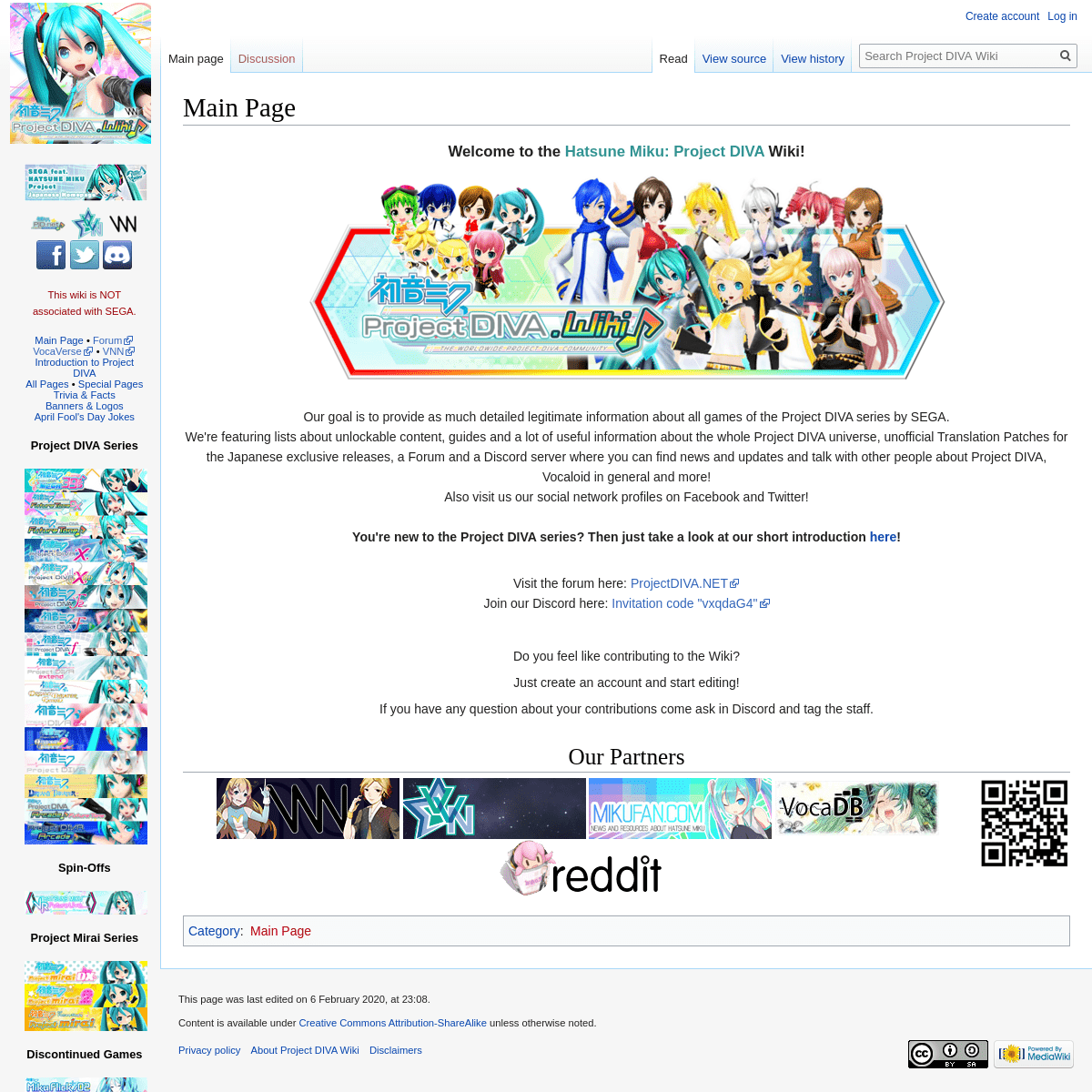 A complete backup of projectdiva.wiki