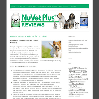 NuVet Plus Reviews - Natural Dog Vitamin Supplements