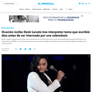 A complete backup of www.elimparcial.com/espectaculos/Aplausos-de-pie-recibe-Demi-Lovato-tras-interpretar-tema-que-escribio-dias