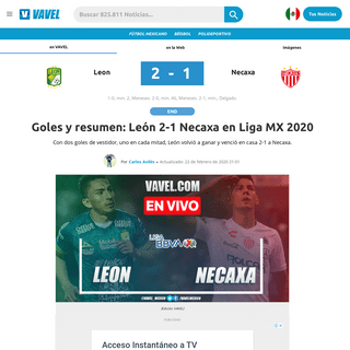 A complete backup of www.vavel.com/mx/futbol-mexicano/2020/02/22/necaxa/1014710-leon-vs-necaxa-en-vivo-ver-tranmision-online-lig